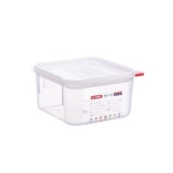 Bac carré PP 2 L transparent avec poignées - Réf. 11851