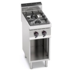 Berto’s MACROS 700 – Fourneau gaz 2 feux inox professionnel