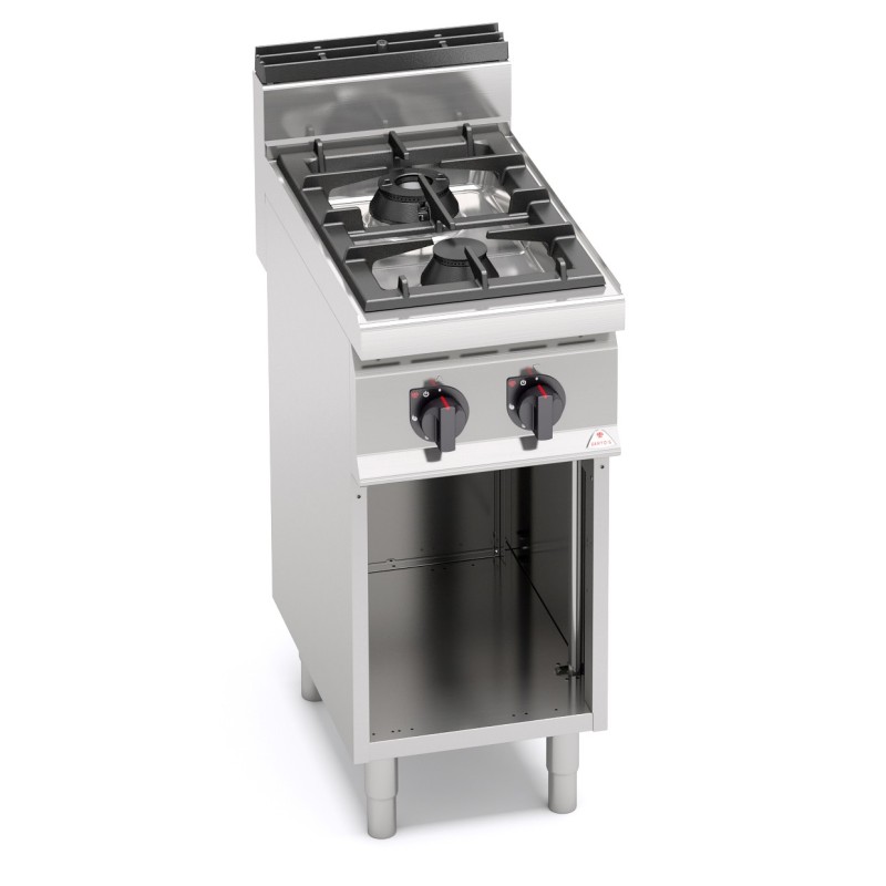 Fourneau 2 feux sur placard - Gaz 400x700x900mm