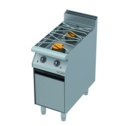 Rosinox Royal Chef 800 – Fourneau gaz 2 feux nus inox pro