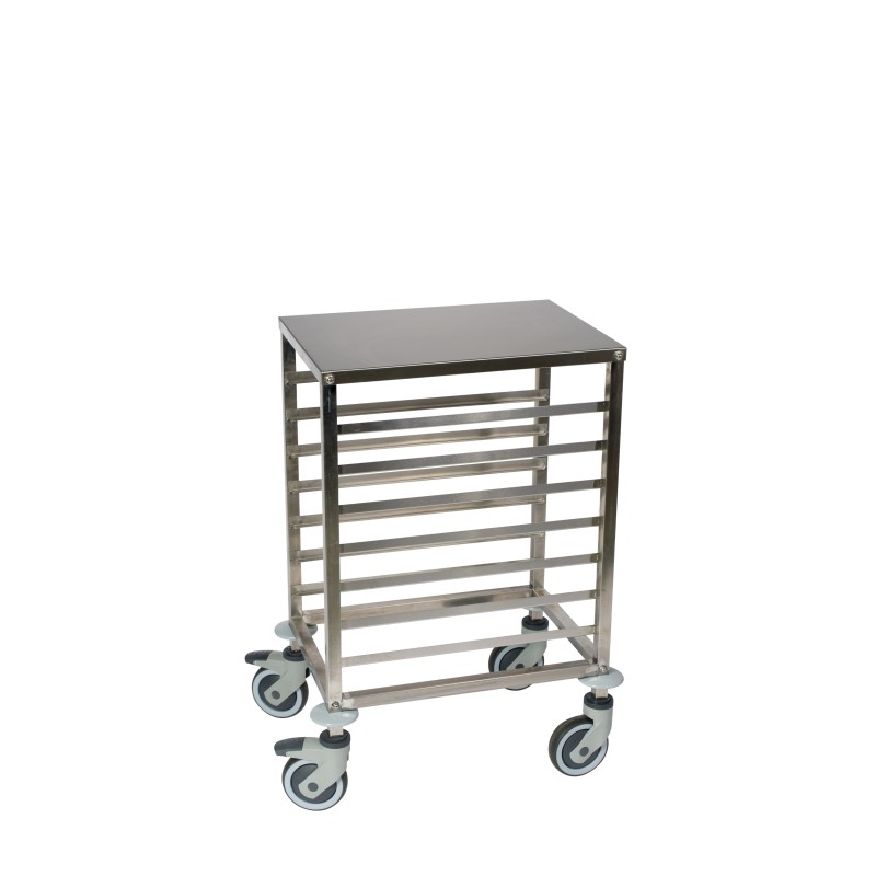 Échelle 7 niveaux GN1/1 + plan de travail - Inox