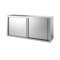 Armoire inox suspendue 2000x400 portes coulissantes - PS200 1 étagère