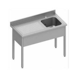 Plonge - Bac droite 1400x700x850/900mm