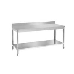 Table centrale sans dosseret + étagère - 800x700x850/900 mm