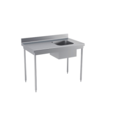 Plonge - Bac droite 1200x700x850/900mm