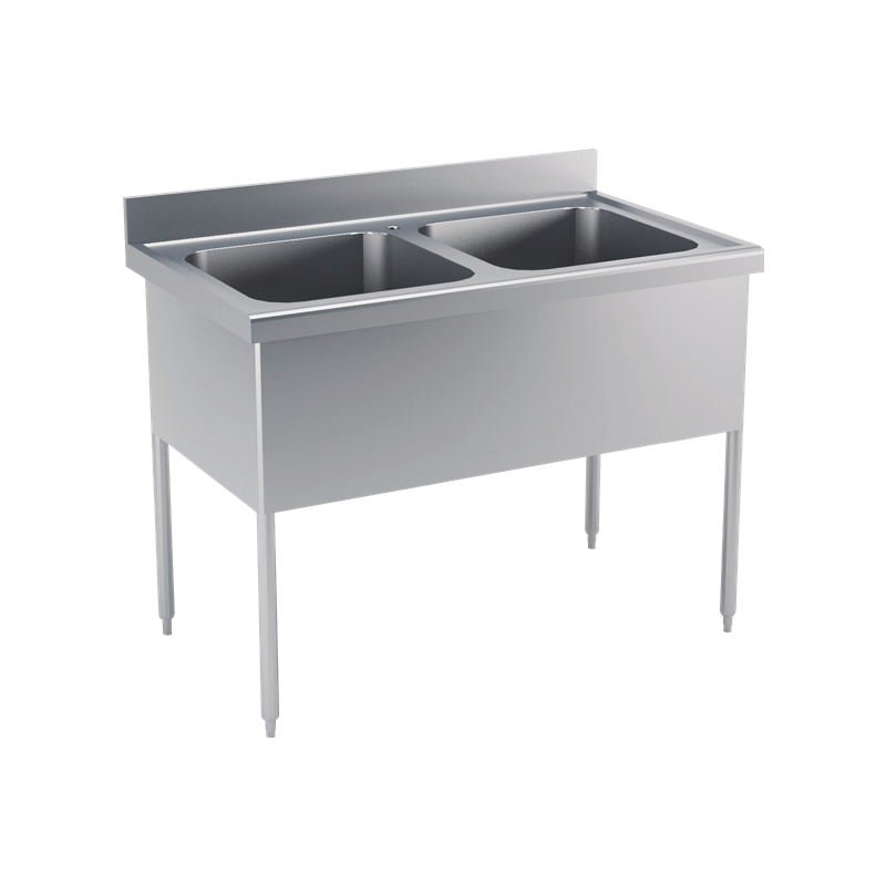 Plonge 2 bacs 1400x700x850/900 mm