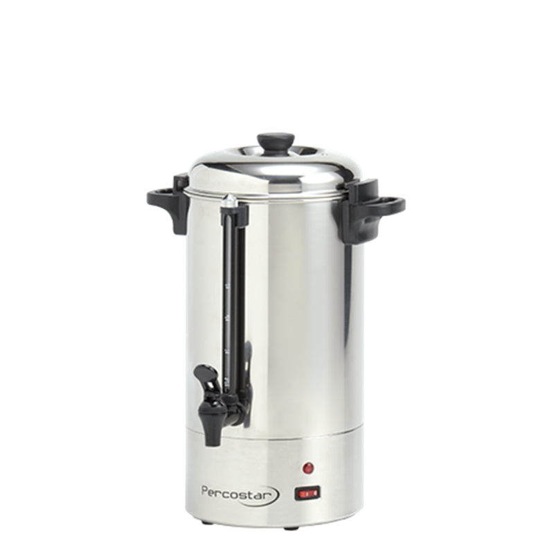 Percolateur inox 6,5 L – 50 tasses, 1,5 kW, sécurité anti-surchauffe Percolateur inox 6,5 L – 50 tasses, 1,5 kW, sécurité anti-surchauffe