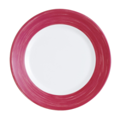 Assiette plate-Verre trempé ø23,5cm-Cherry- Brush