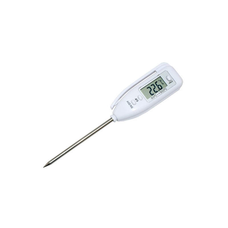 Thermomètre digital sonde perçante inox IP54