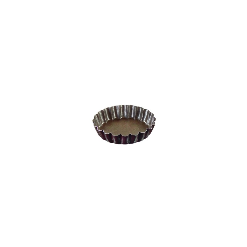 Tartelette cannelée - Fond fixe - ø 9x1,5 cm