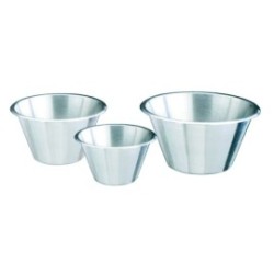 Bassine conique à fond plat ø 28 cm - 5,25 L - Inox