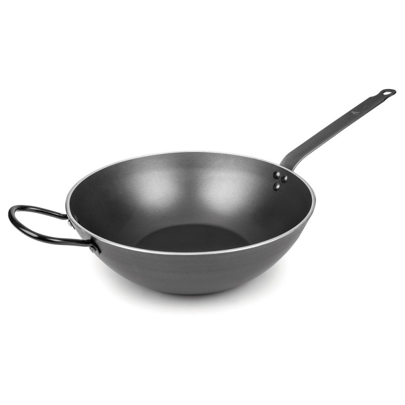 Poêle wok anti-andhérante ø 30 cm x 6 cm - Aluminium