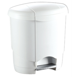 Poubelle 6 L - 23,1x26,7x20,5cm - Plastique à pédale
