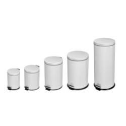 Poubelle 3 L - Inox - Blanche