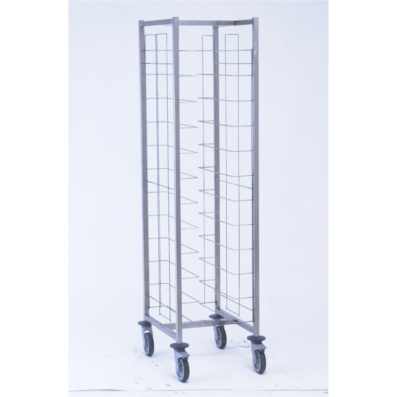 Échelle 12 niveaux - 515x630x1790 mm - Soudé Inox