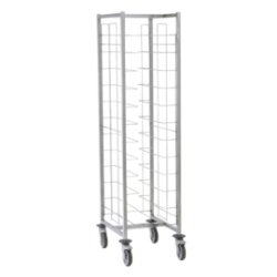 Chariot échelle GN 2x12 niveaux - roues polyamide - pas 125 mm