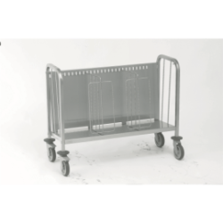 Chariot porte-assiettes inox 200 assiettes Ø290 chauffant