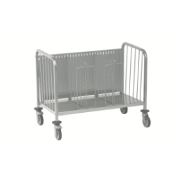 Chariot porte-assiettes inox 400 assiettes Ø290 - chauffant