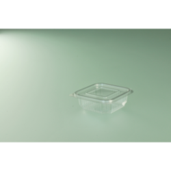 Barquette + couvercle 250g - 12,8x11,7x4,5cm