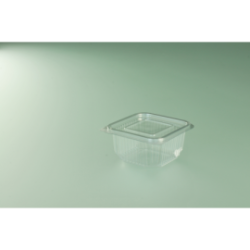 Barquette + couvercle 375g - 12,8x11,7x5,5cm