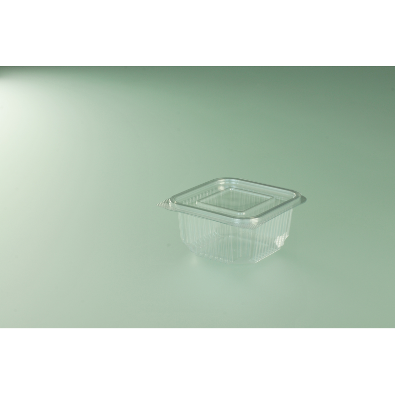 Barquette + couvercle 375g - 12,8x11,7x5,5cm