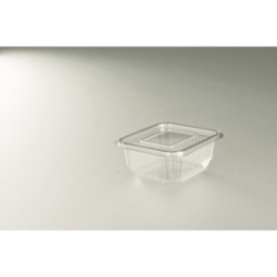 Barquette + couvercle 500g - 14,8x12,5x5cm