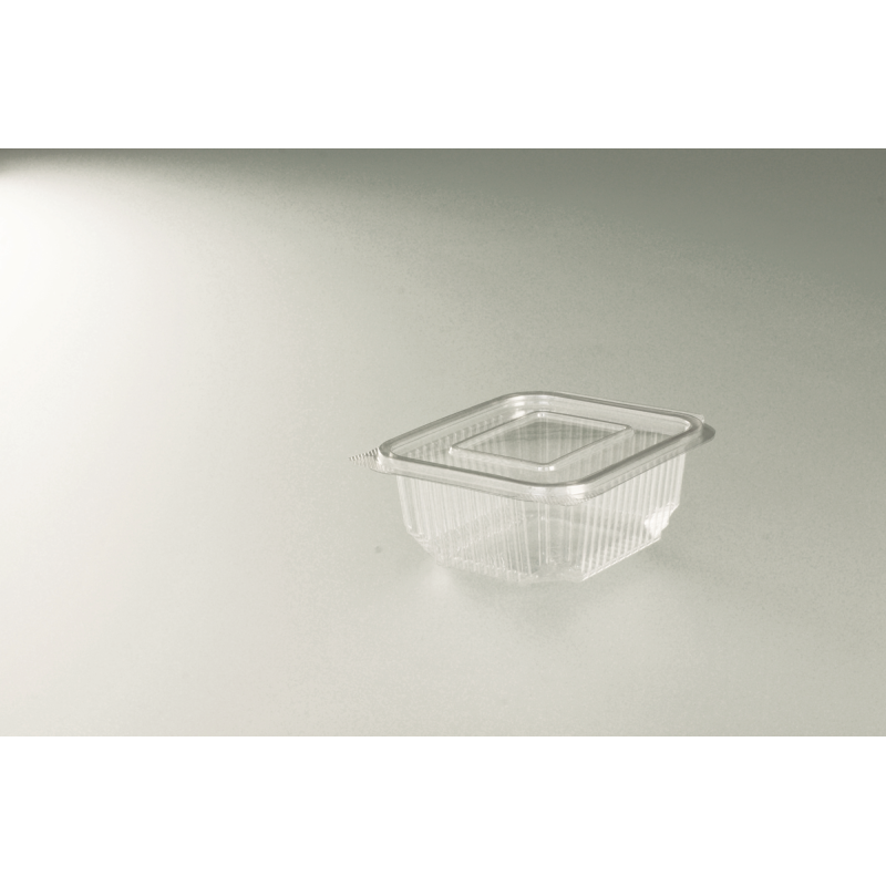 Barquette + couvercle 500g - 14,8x12,5x5cm