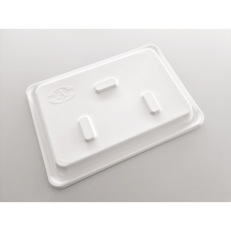 Plateau repas couvercle - Fibre de canne