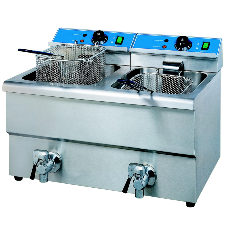 Friteuse à poser 2x8L - 620x530x375mm