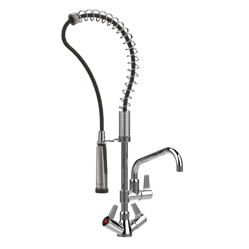 Douchette + robinet monotrou bac remplissage 764 mm