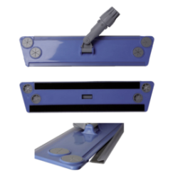 Balai trapeze + bandes velcro - Bouchons fixe-gazes