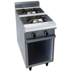 Fourneau 2 feux sur placard ouvert - 500x1000x900mm