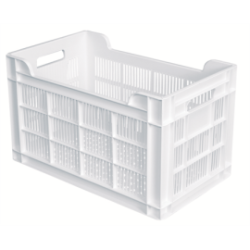 Caisse ajourée 32 L 500x300x300 PEHD empilable - G048221