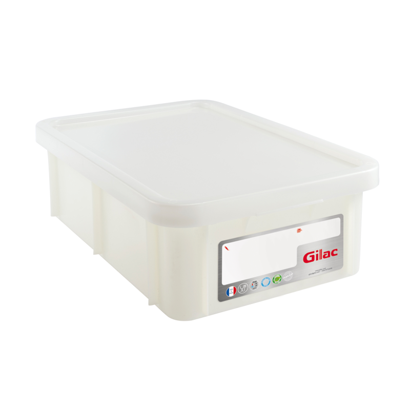 Bac alimentaire 25L+ couvercle -Blanc 600x400x190mm