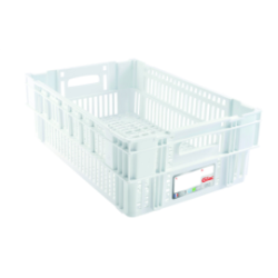 Caisse pleine 45 L 600x400x220 PP gris Robusto-Box - 0884XB