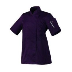 Veste femme manches courtes prune T4 - Unera