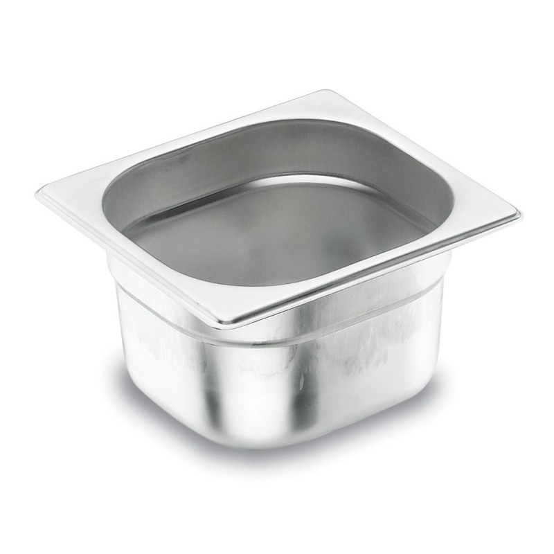 Bac GN1/6 - Plein - Hauteur 150 mm - Inox 18/0