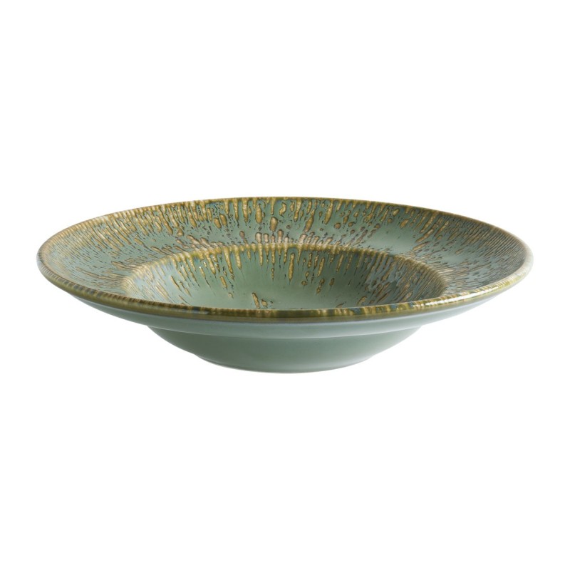 Assiette à pâtes - Porcelaine Ø 27cm - Sage - Snell