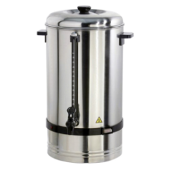 Percolateur inox 6,5 L – 50 tasses, double chauffe, 800 W pro