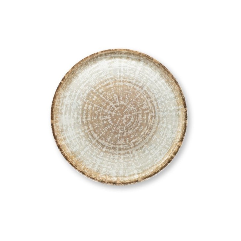 Assiette à pizza - Grès ø33cm -Crête