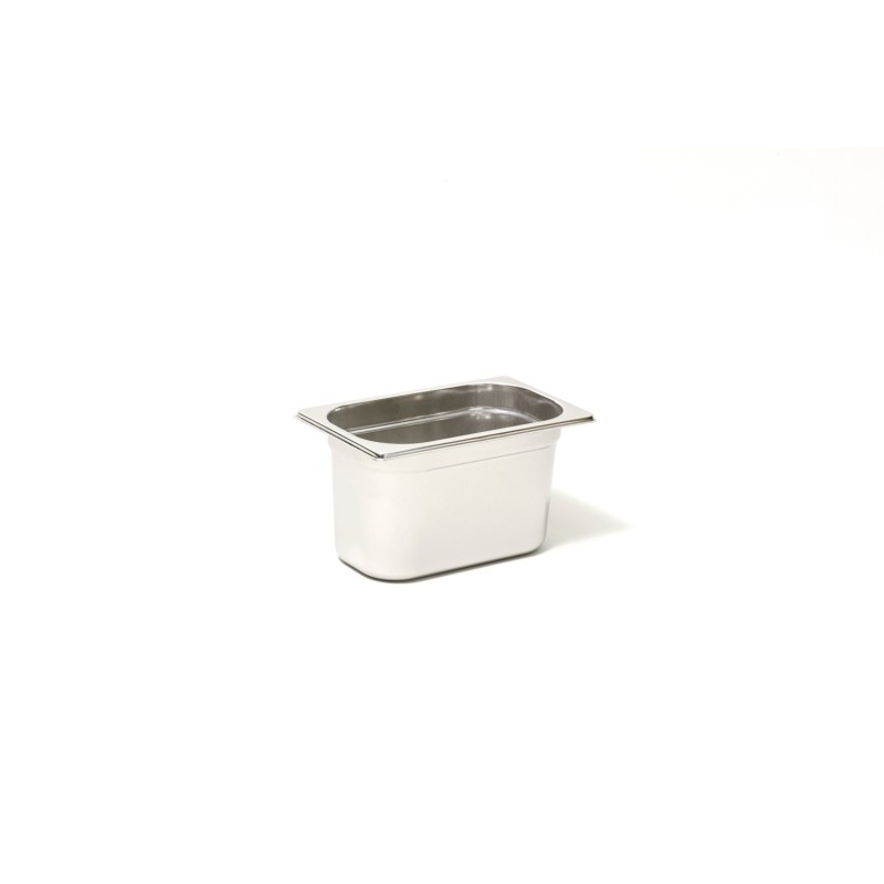 Bac GN1/4 - Plein - Hauteur 65 mm - Inox 18/10