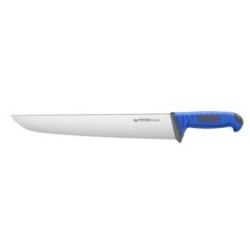 Couteau de boucher trancheur Fischer 25 cm – Manche bleu HACCP