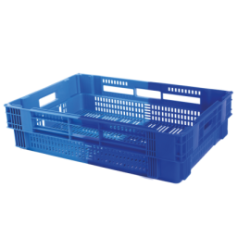 Caisse liaison froide 26 L 600x400 ajourée bicolore - G030060