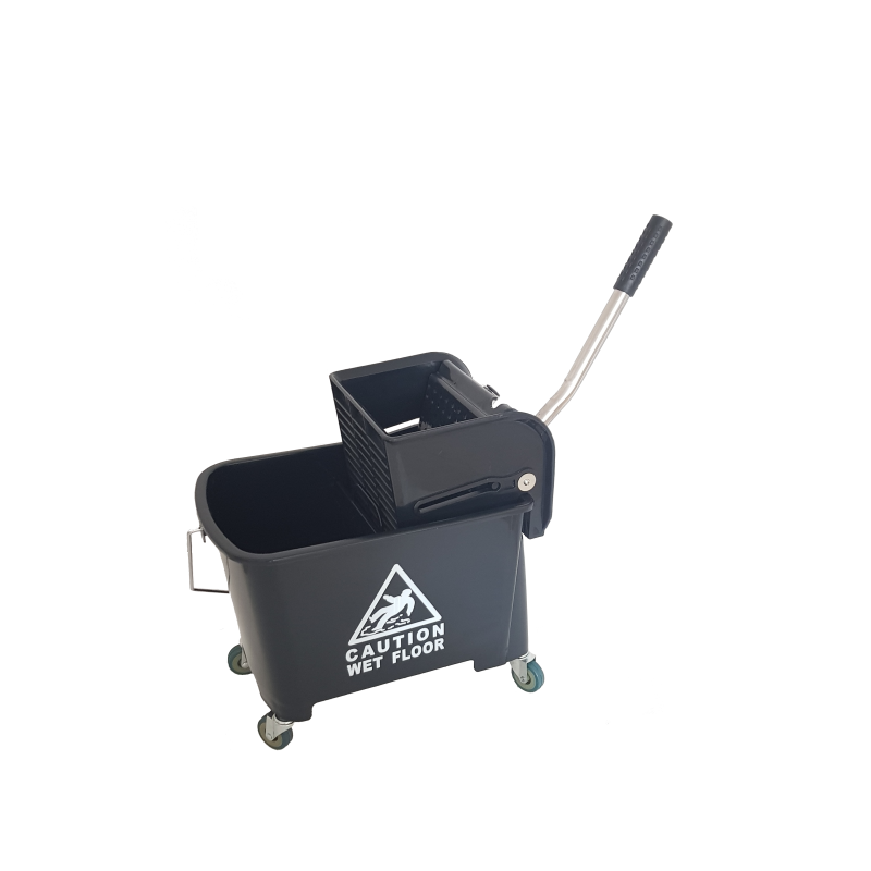 Chariot double seau + presse - 28x71x60 cm