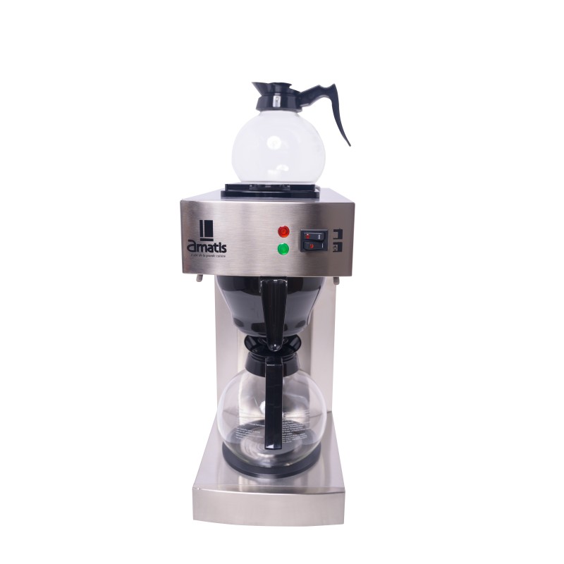 Machine à café pour verseuse – Inox, 2 plaques chauffantes, 2020 W Machine à café pour verseuse – Inox, 2 plaques chauffantes, 2020 W