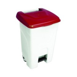 Conteneur mobile à pédale 80 L - Rouge