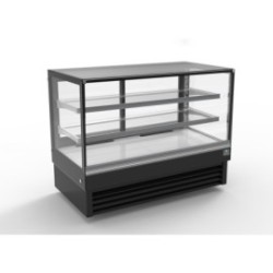 Vitrine service +2/+8°C noire 1500 mm - DSFL-1500-27B