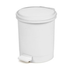 Poubelle à pédale 3 L - ø21x18 cm - Plastique