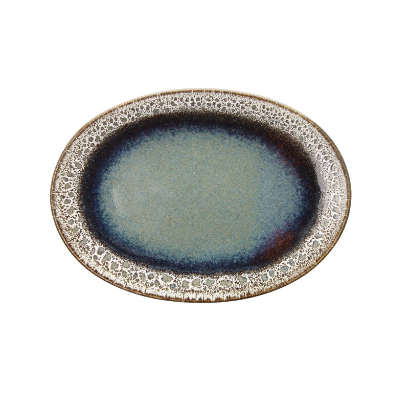 Assiette ovale - Porcelaine 30x21 cm - Bloom