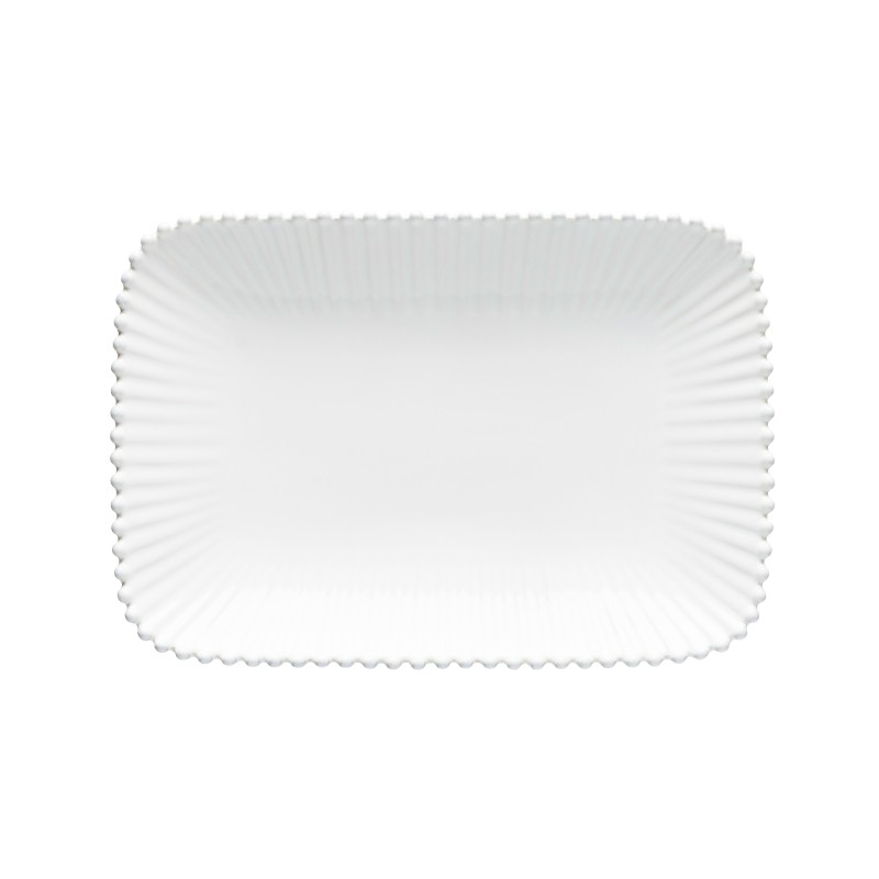 Assiette rectangulaire -Grès 30x21 cm- Pearl